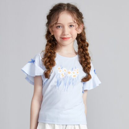 ruffle-trim-Sleeves-T-shirt00081