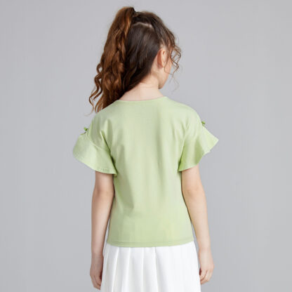 ruffle-trim-Sleeves-T-shirt00086